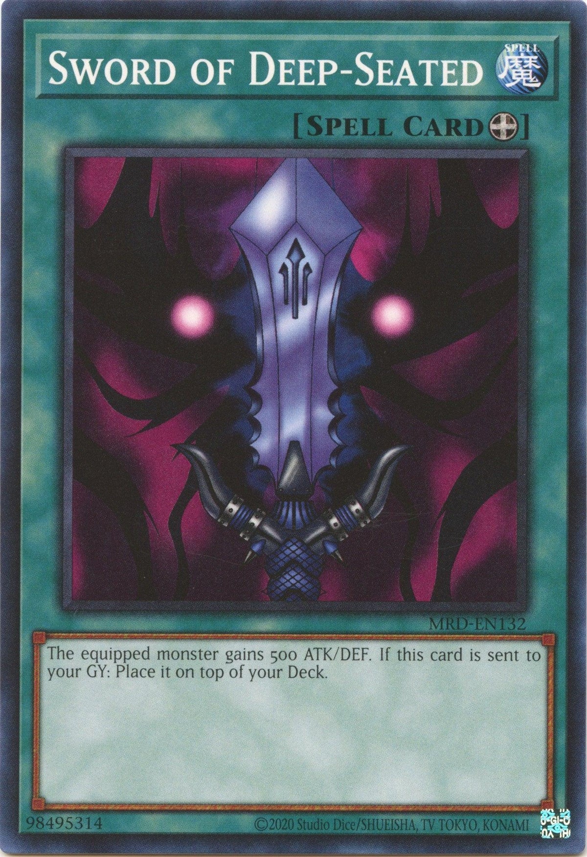 Common, Equip Spell, Metal Raiders (25th Anniversary Edition), Spell, Unlimited Sword of Deep-Seated (25th Anniversary) [MRD-EN132] Common - Trading Card World