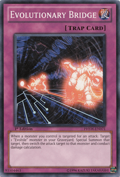 1st Edition, Common, Normal Trap, Photon Shockwave, Trap, Unlimited Evolutionary Bridge [PHSW-EN071] Common - Trading Card World