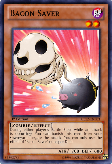 1st Edition, Common, Cosmo Blazer, Dark, Effect Monster, Unlimited, Zombie Bacon Saver [CBLZ-EN003] Common - Trading Card World