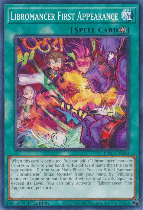 1st Edition, Common, Dueling Heroes Collectors Tin - Mega Pack (25th Anniversary Edition), Field Spell, Spell Libromancer First Appearance [MP23-EN048] Common - Trading Card World