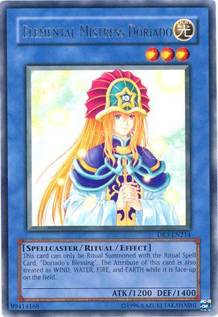 Dark Revelation Volume 3, Light, Rare, Ritual/Effect Monster, Spellcaster, Unlimited Elemental Mistress Doriado [DR3-EN214] Rare - Trading Card World