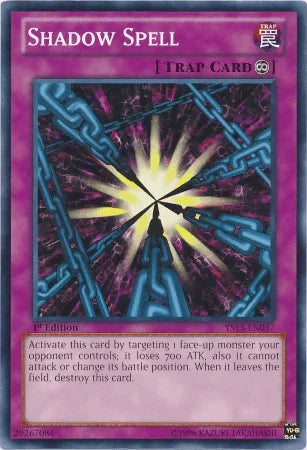 1st Edition, Common, Continuous Trap, Super Starter: V for Victory, Trap Shadow Spell [YS13-EN037] Common - Trading Card World