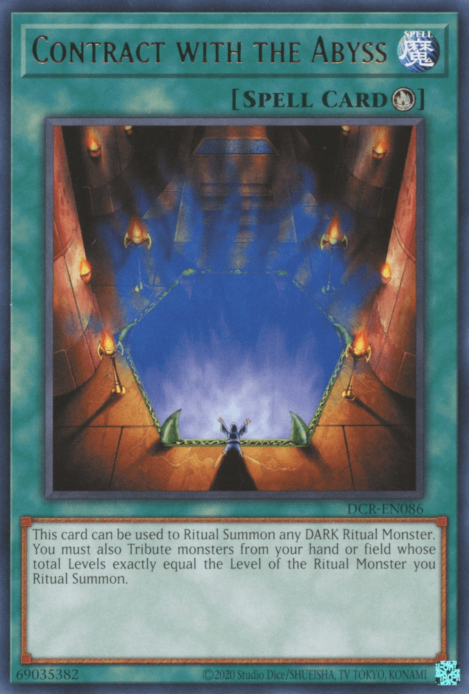 Dark Crisis, Rare, Ritual Spell, Spell, Unlimited Contract with the Abyss [DCR-EN086] Rare - Trading Card World