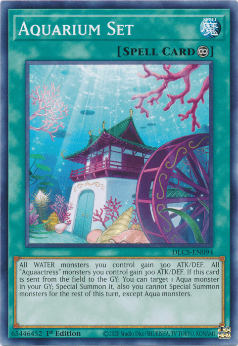 1st Edition, Common, Continuous Spell, Dragons of Legend: The Complete Series, Spell Aquarium Set [DLCS-EN094] Common - Trading Card World