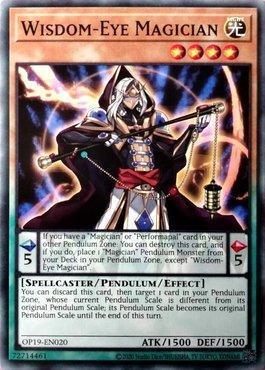 Common, Light, OTS Tournament Pack 19, Pendulum/Effect Monster, Spellcaster, Unlimited Wisdom-Eye Magician [OP19-EN020] Common - Trading Card World