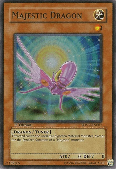 1st Edition, Dragon, Light, Stardust Overdrive, Super Rare, Tuner Monster, Unlimited Majestic Dragon [SOVR-EN001] Super Rare - Trading Card World