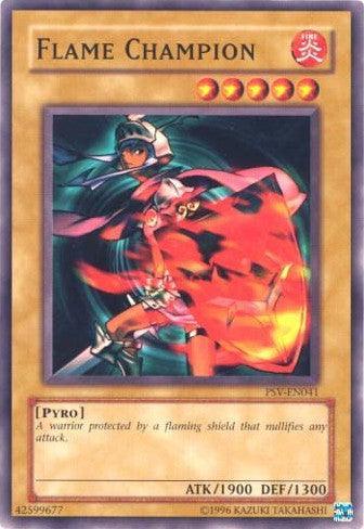 Common, Fire, Normal Monster, Pharaoh's Servant, Pyro, Unlimited Flame Champion [PSV-EN041] Common - Trading Card World