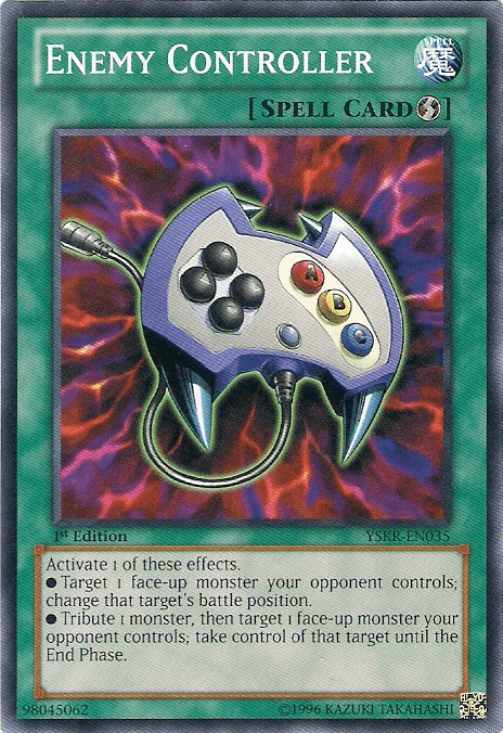 1st Edition, Common, Quick Play Spell, Spell, Starter Deck: Kaiba Reloaded, Unlimited Enemy Controller [YSKR-EN035] Common - Trading Card World