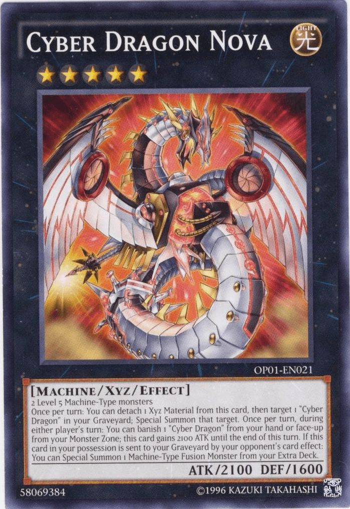 Common, Light, Machine, OTS Tournament Pack 1, Unlimited, Xyz/Effect Monster Cyber Dragon Nova [OP01-EN021] Common - Trading Card World