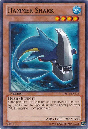1st Edition, Common, Effect Monster, Fish, Star Pack 2014, Water Hammer Shark [SP14-EN013] Common - Trading Card World