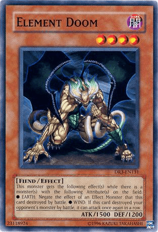 Common, Dark, Dark Revelation Volume 3, Effect Monster, Fiend, Unlimited Element Doom [DR3-EN131] Common - Trading Card World