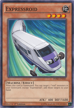 1st Edition, Common, Earth, Effect Monster, High-Speed Riders, Machine Expressroid [HSRD-EN045] Common - Trading Card World