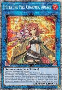 1st Edition, Fire, Link/Effect Monster, Phantom Rage, Spellcaster, Starlight Rare Hiita the Fire Charmer, Ablaze (Starlight Rare) [PHRA-EN100] Starlight Rare - Trading Card World