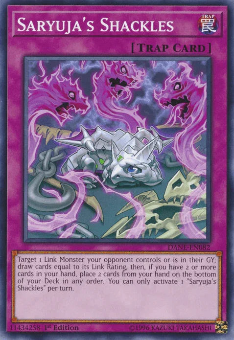 1st Edition, Common, Dark Neostorm, Normal Trap, Trap, Unlimited Saryuja's Shackles [DANE-EN082] Common - Trading Card World