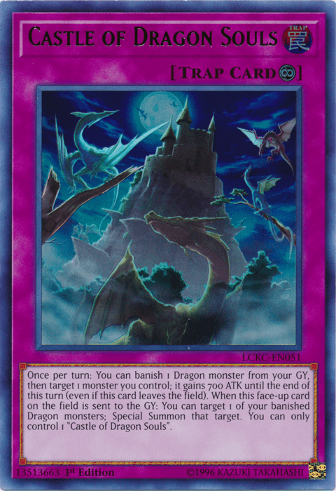 1st Edition, Continuous Trap, Legendary Collection Kaiba, Trap, Ultra Rare, Unlimited Castle of Dragon Souls [LCKC-EN051] Ultra Rare - Trading Card World