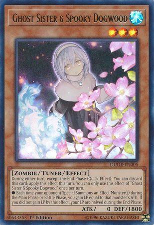 1st Edition, Duel Devastator, Tuner/Effect Monster, Ultra Rare, Water, Zombie Ghost Sister & Spooky Dogwood [DUDE-EN005] Ultra Rare - Trading Card World