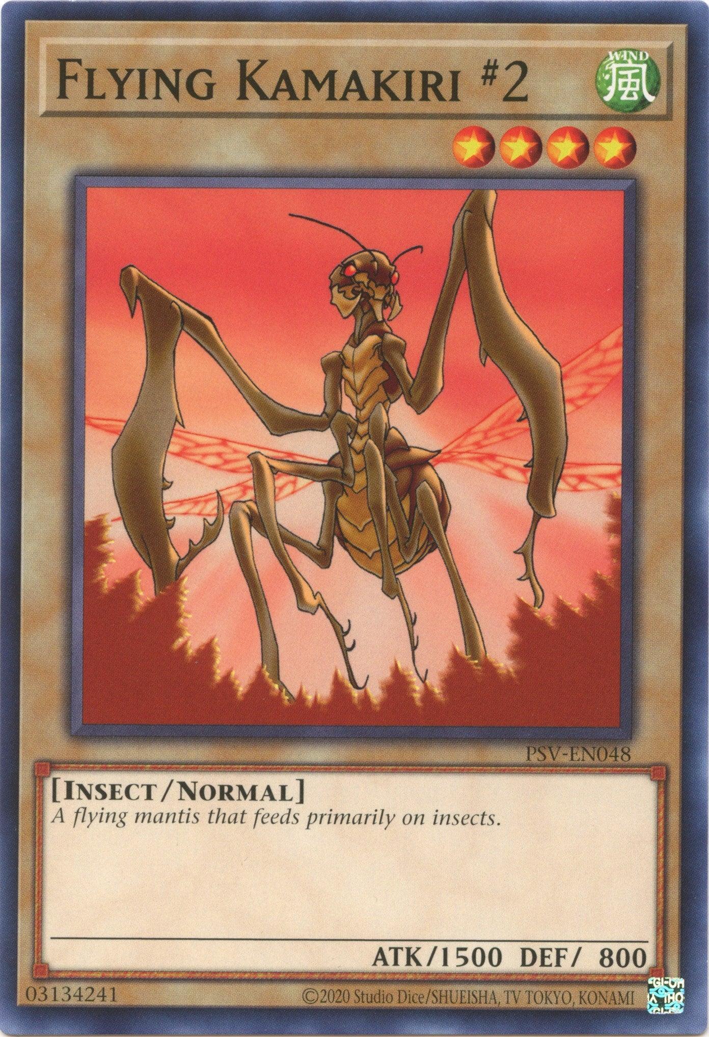Common, Insect, Normal Monster, Pharaoh's Servant (25th Anniversary Edition), Unlimited, Wind Flying Kamakiri #2 (25th Anniversary) [PSV-EN048] Common - Trading Card World