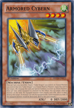 1st Edition, Common, Machine, Structure Deck: Cyber Dragon Revolution, Union Monster, Unlimited, Wind Armored Cybern [SDCR-EN011] Common - Trading Card World