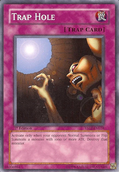 1st Edition, Common, Normal Trap, Starter Deck: Jaden Yuki, Trap, Unlimited Trap Hole [YSDJ-EN034] Common - Trading Card World