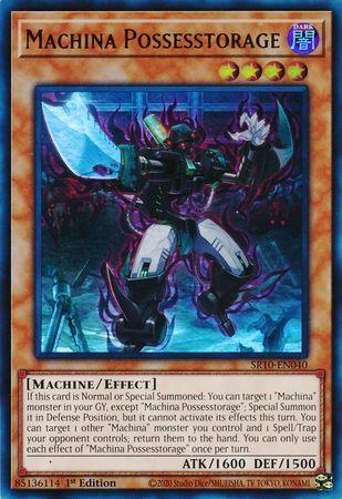 1st Edition, Dark, Effect Monster, Structure Deck: Mechanized Madness, Ultra Rare Machina Possesstorage [SR10-EN040] Ultra Rare - Trading Card World