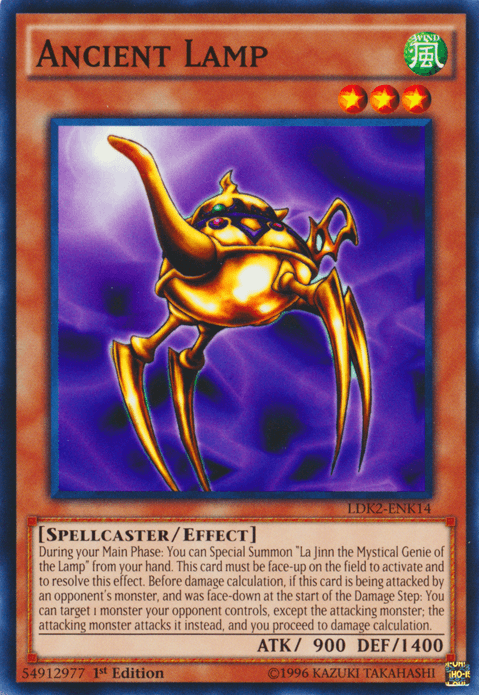 1st Edition, Common, Effect Monster, Legendary Decks II, Spellcaster, Unlimited, Wind Ancient Lamp [LDK2-ENK14] Common - Trading Card World