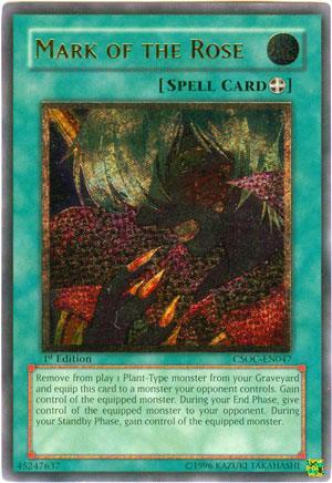 1st Edition, Crossroads of Chaos, Equip Spell, Spell, Ultimate Rare, Unlimited Mark of the Rose (UTR) [CSOC-EN047] Ultimate Rare - Trading Card World