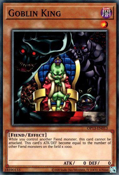 Common, Dark, Effect Monster, Fiend, OTS Tournament Pack 13, Unlimited Goblin King [OP13-EN013] Common - Trading Card World