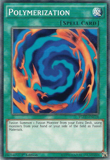 1st Edition, Common, King of Games: Yugi's Legendary Decks, Normal Spell, Spell, Unlimited Polymerization [YGLD-ENC28] Common - Trading Card World