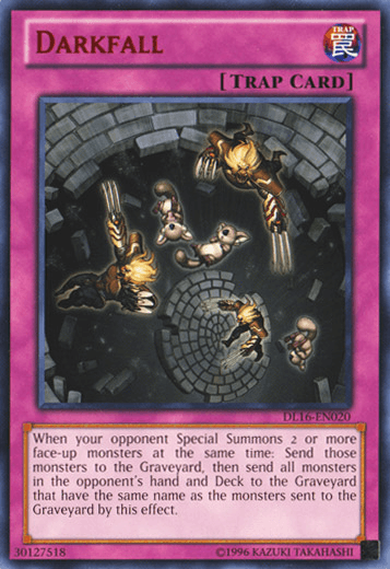 Duelist League Promo, Normal Trap, Rare, Trap, Unlimited Darkfall (Red) [DL16-EN020] Rare - Trading Card World