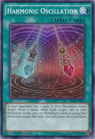 1st Edition, Common, Crossed Souls, Normal Spell, Spell, Unlimited Harmonic Oscillation [CROS-EN063] Common - Trading Card World