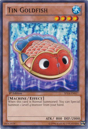 1st Edition, Common, Effect Monster, Machine, Star Pack 2014, Water Tin Goldfish [SP14-EN017] Common - Trading Card World