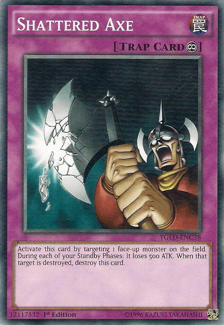 1st Edition, Common, Continuous Trap, King of Games: Yugi's Legendary Decks, Trap, Unlimited Shattered Axe [YGLD-ENC38] Common - Trading Card World