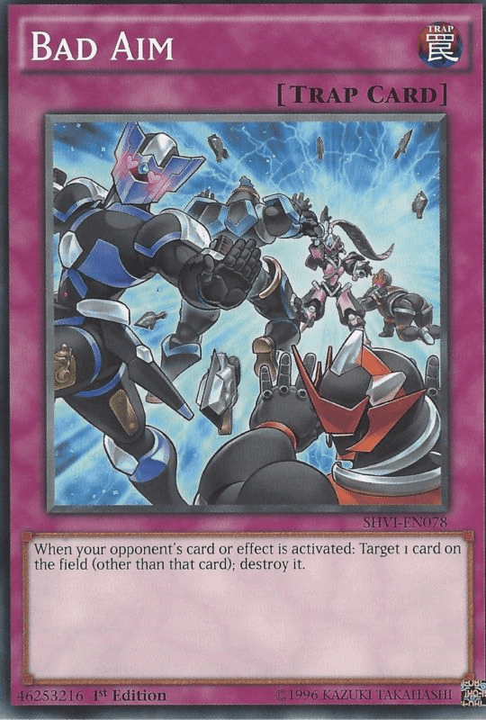 1st Edition, Common, Normal Trap, Shining Victories, Trap, Unlimited Bad Aim [SHVI-EN078] Common - Trading Card World