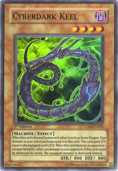 1st Edition, Cyberdark Impact, Dark, Effect Monster, Machine, Super Rare, Unlimited Cyberdark Keel [CDIP-EN003] Super Rare - Trading Card World