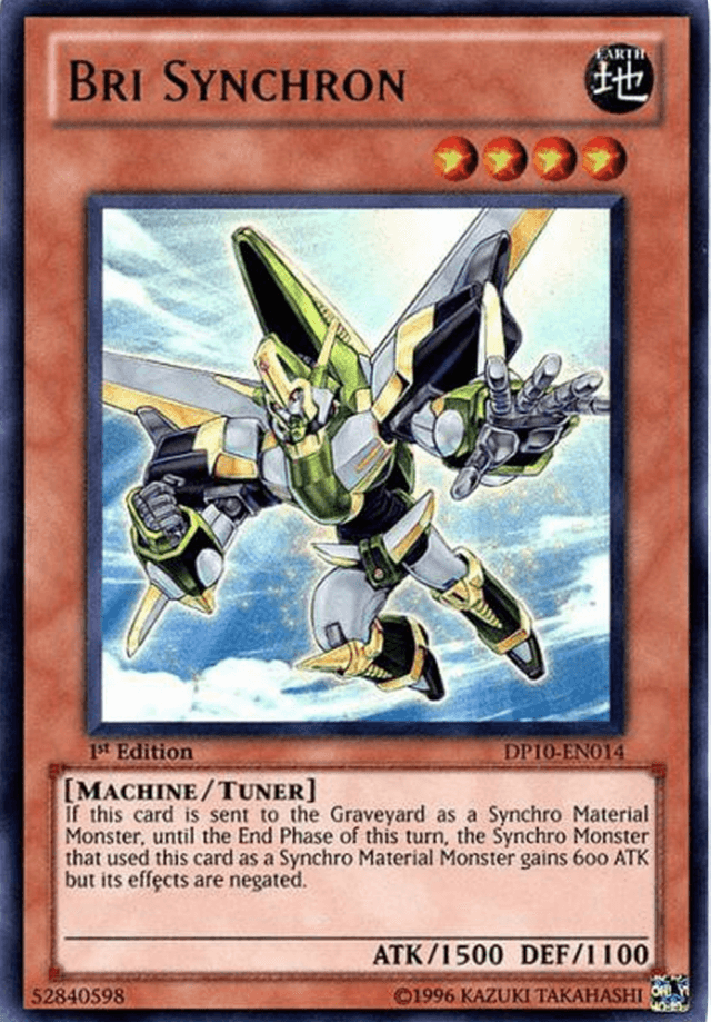1st Edition, Duelist Pack 10: Yusei 3, Earth, Machine, Tuner Monster, Ultra Rare, Unlimited Bri Synchron [DP10-EN014] Ultra Rare - Trading Card World