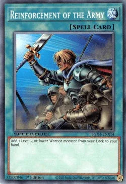 1st Edition, Common, Normal Spell, Speed Duel GX: Duel Academy Box, Spell Reinforcement of the Army [SGX1-ENA14] Common - Trading Card World