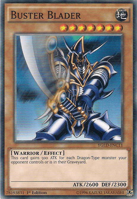 1st Edition, Common, Earth, Effect Monster, King of Games: Yugi's Legendary Decks, Unlimited, Warrior Buster Blader [YGLD-ENC11] Common - Trading Card World