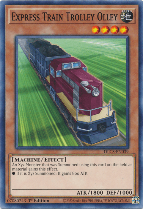 1st Edition, Common, Dragons of Legend: The Complete Series, Earth, Effect Monster, Machine Express Train Trolley Olley [DLCS-EN039] Common - Trading Card World
