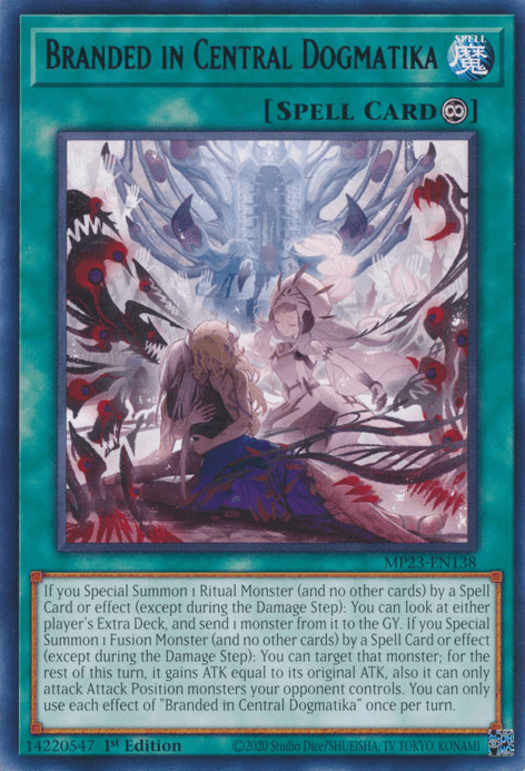 1st Edition, Continuous Spell, Dueling Heroes Collectors Tin - Mega Pack (25th Anniversary Edition), Rare, Spell Branded in Central Dogmatika [MP23-EN138] Rare - Trading Card World