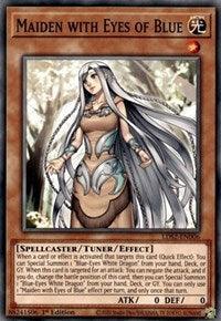 1st Edition, Common, Legendary Duelists: Season 2, Light, Spellcaster, Tuner/Effect Monster Maiden with Eyes of Blue [LDS2-EN006] Common - Trading Card World