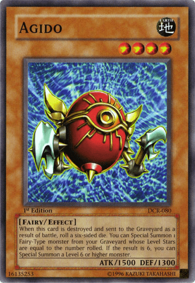 1st Edition, Common, Dark Crisis, Earth, Effect Monster, Fairy, Unlimited Agido [DCR-080] Common - Trading Card World