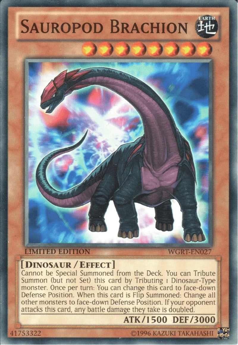 Battle Pack 2: War of the Giants Reinforcements, Common, Earth, Effect Monster, Limited Sauropod Brachion [WGRT-EN027] Common - Trading Card World