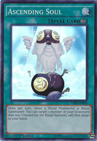 1st Edition, Continuous Spell, Spell, Super Rare, The Secret Forces, Unlimited Ascending Soul [THSF-EN054] Super Rare - Trading Card World