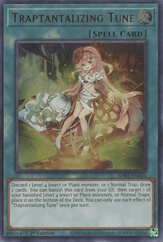 1st Edition, Normal Spell, Spell, Structure Deck: Beware of Traptrix, Ultra Rare Traptantalizing Tune [SDBT-EN024] Ultra Rare - Trading Card World