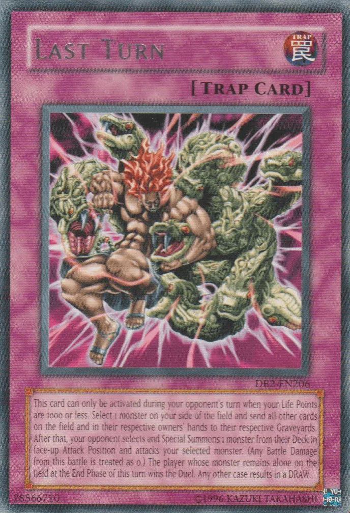 Dark Beginning 2, Normal Trap, Rare, Trap, Unlimited Last Turn [DB2-EN206] Rare - Trading Card World