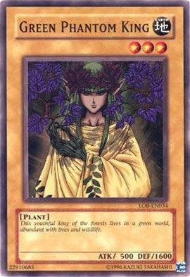 Common, Earth, Normal Monster, Plant, The Legend of Blue Eyes White Dragon, Unlimited Green Phantom King [LOB-EN034] Common - Trading Card World