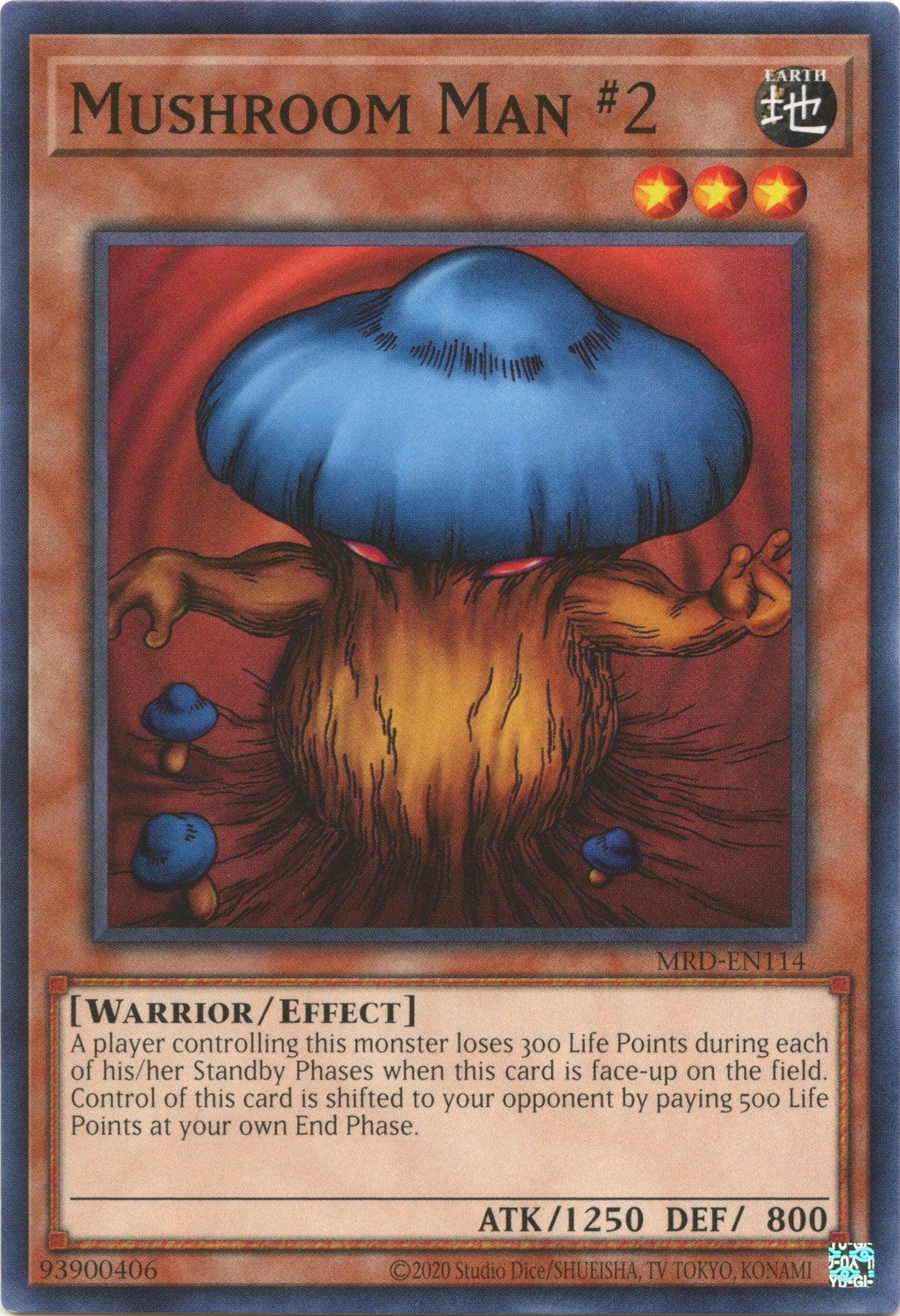 Common, Earth, Effect Monster, Metal Raiders (25th Anniversary Edition), Unlimited, Warrior Mushroom Man #2 (25th Anniversary) [MRD-EN114] Common - Trading Card World