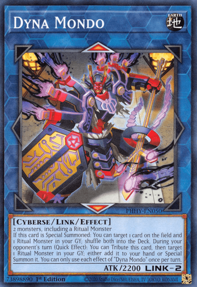 1st Edition, Common, Cyberse, Earth, Link/Effect Monster, Photon Hypernova Dyna Mondo [PHHY-EN050] Common - Trading Card World