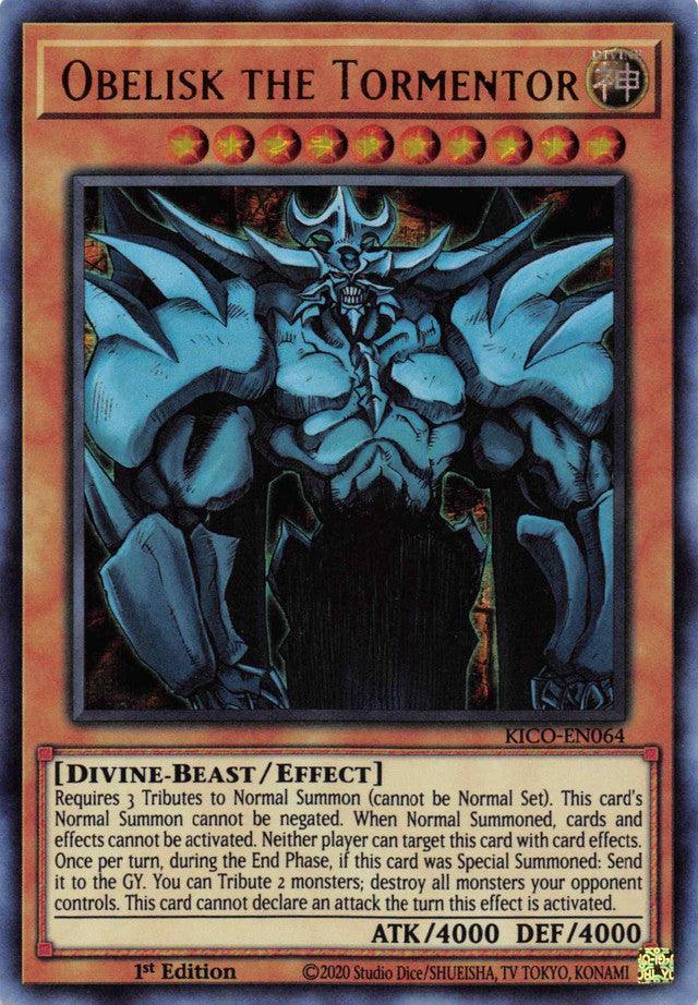 1st Edition, Divine, Divine-Beast, Effect Monster, King's Court, Ultra Pharaoh's Rare Obelisk the Tormentor (Ultra Pharaoh's Rare) [KICO-EN064] Ultra Pharaoh's Rare - Trading Card World