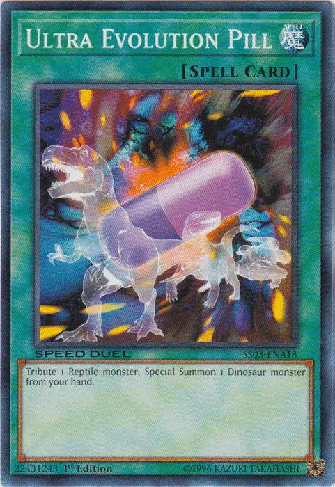 1st Edition, Common, Normal Spell, Speed Duel: Ultimate Predators, Spell Ultra Evolution Pill [SS03-ENA18] Common - Trading Card World
